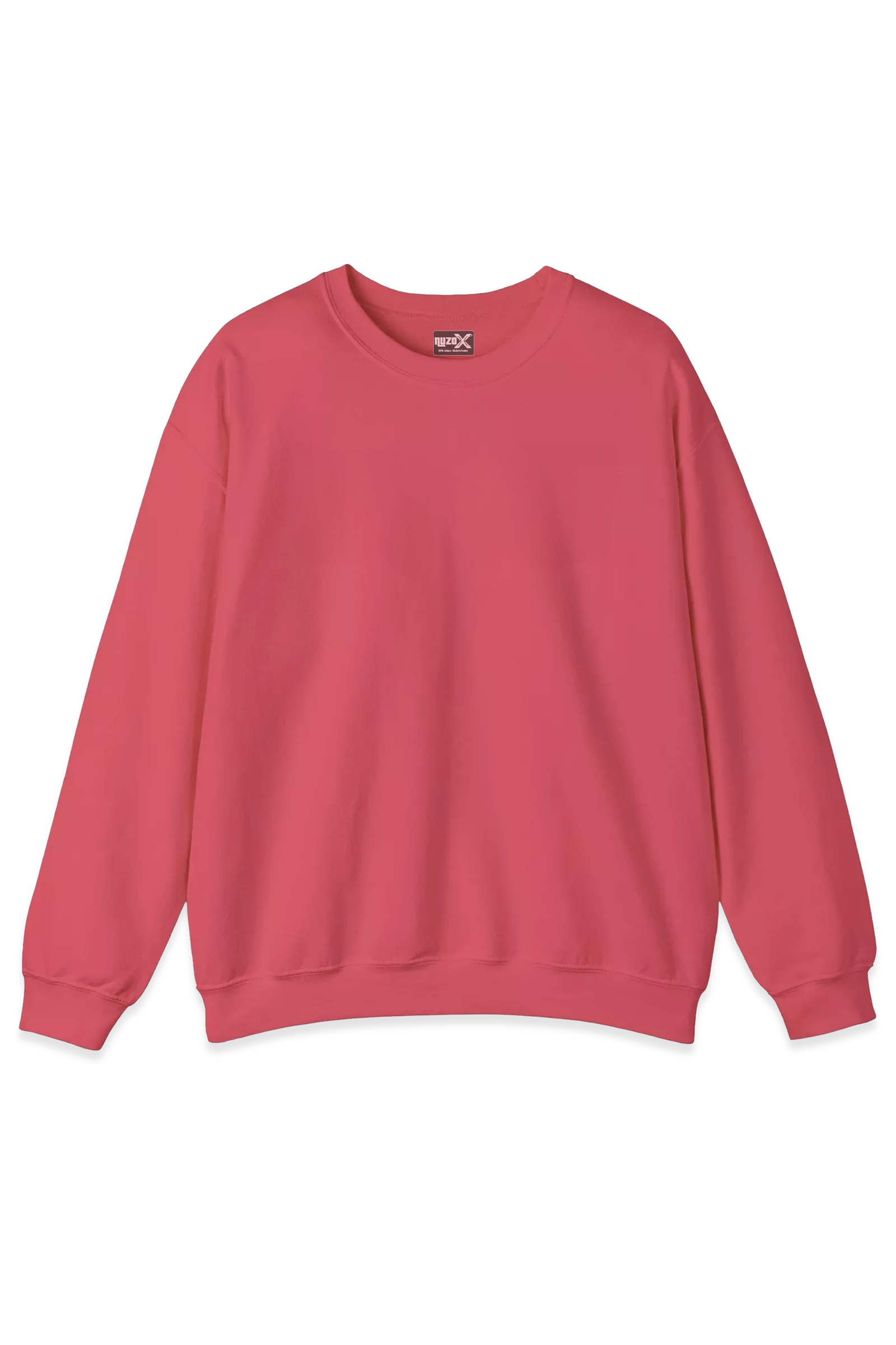 Cotton Full Sleeve Sweatshirt For Men (Pink)